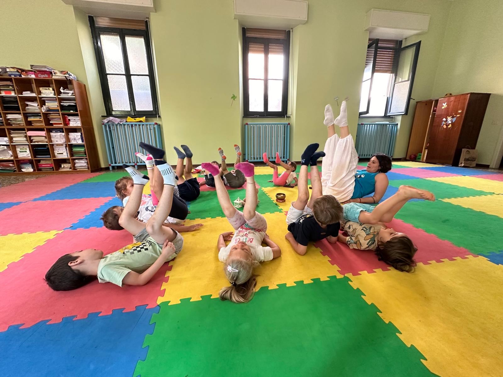 Gioco del respiro durante la lezione